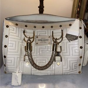 Gianni Versace patent leather handbag